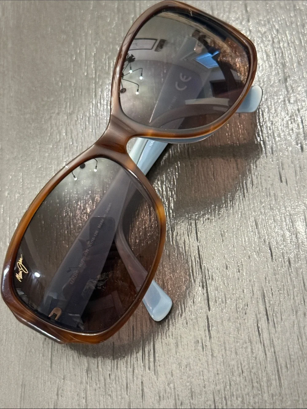 Maui Jim Nalani Polarized Sunglasses Tortoise Blue MJ295-03T 61-16-125